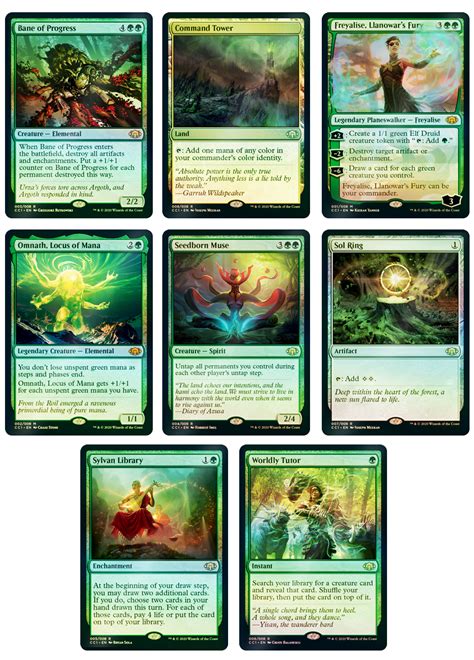 magic the gathering green cards|Commander Collection: Green Packaging and .